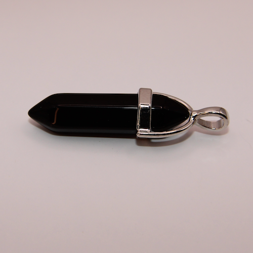 Onyx Double-Tipped Protection pendant