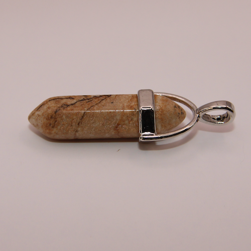 Picture Jasper Double-Tipped pendant