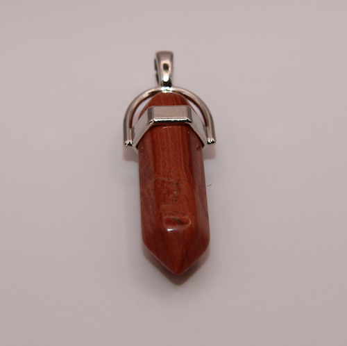 Red Jasper Double-Tipped pendant