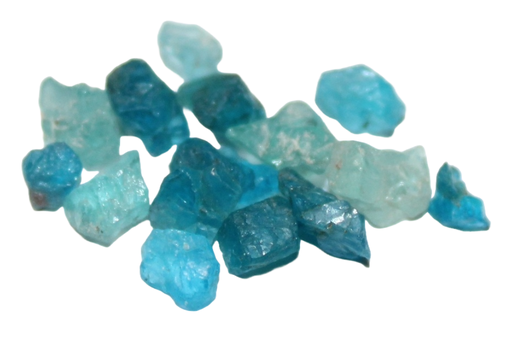 Blauer Apatit Kristall